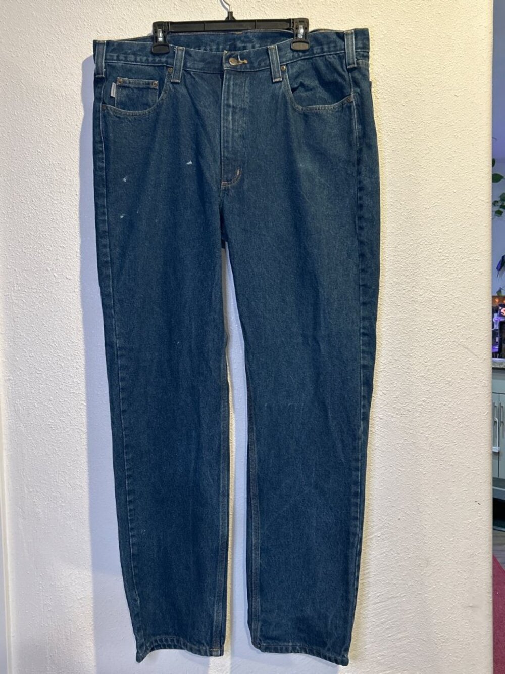 Carhartt Cargo B480 Denim Jeans Carpenter Pants (40 x 34) Denim Work